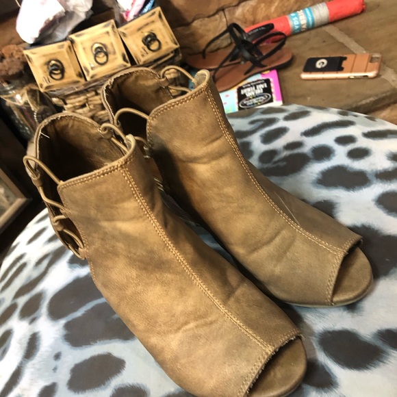 Wedge Open Toe Boot - Picture 2 of 2